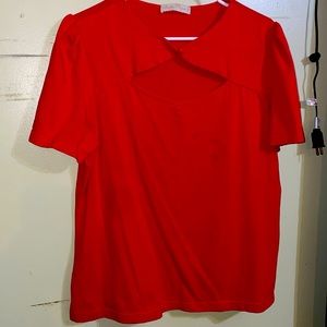 Belle Poque Red blouse size 2XL